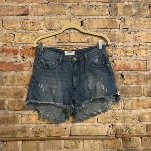 One Teaspoon High Waist Bonita Jean Short